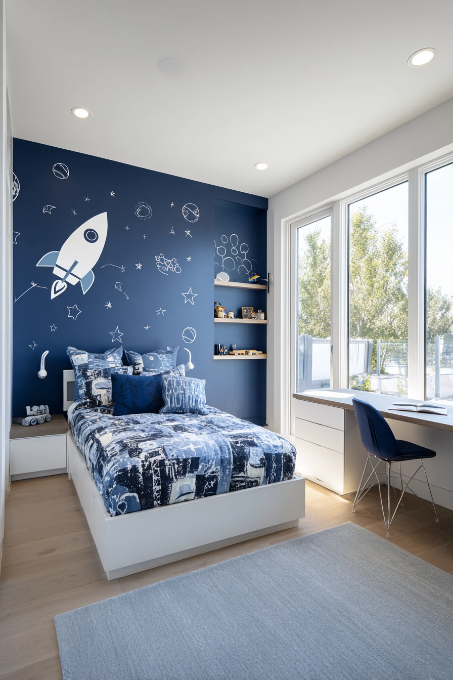 blue boys bedroom 3