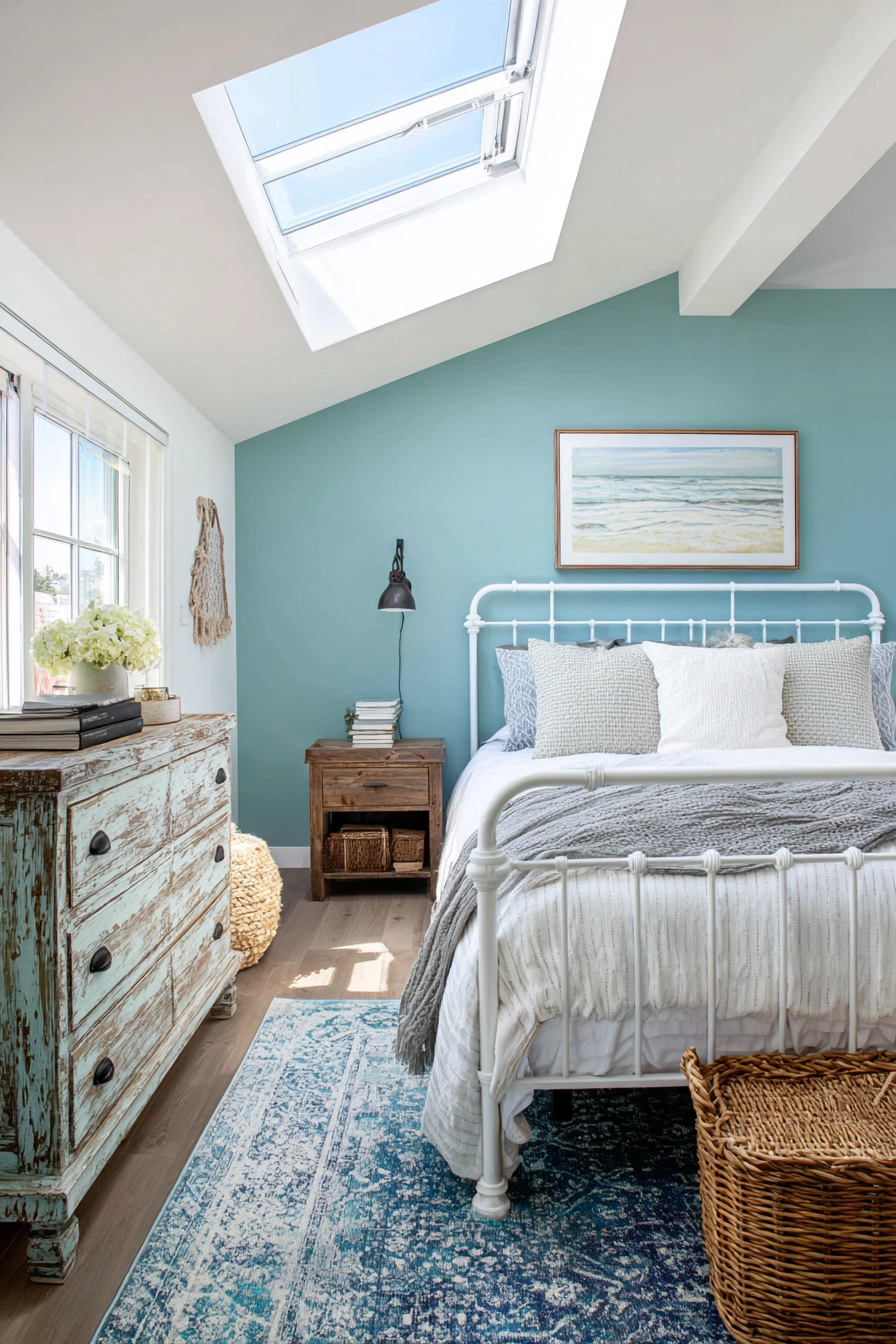 blue coastal bedroom 17