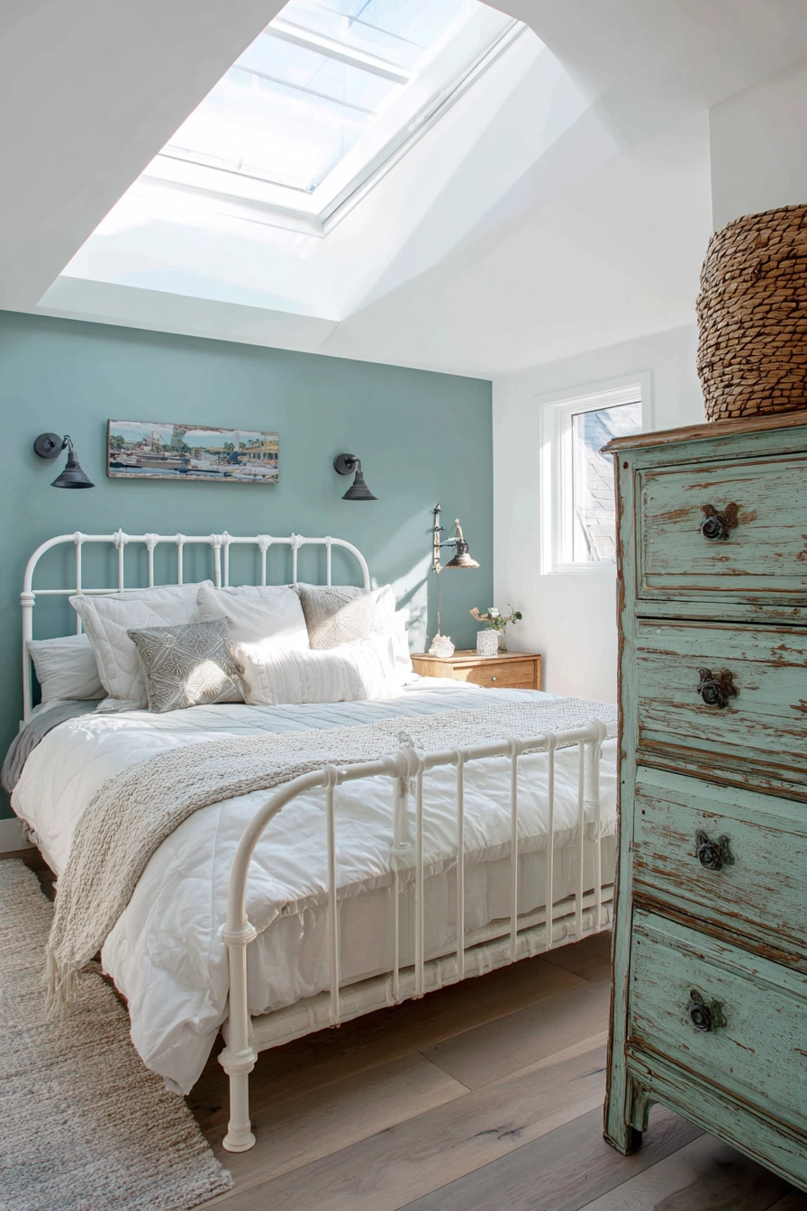 blue coastal bedroom 18