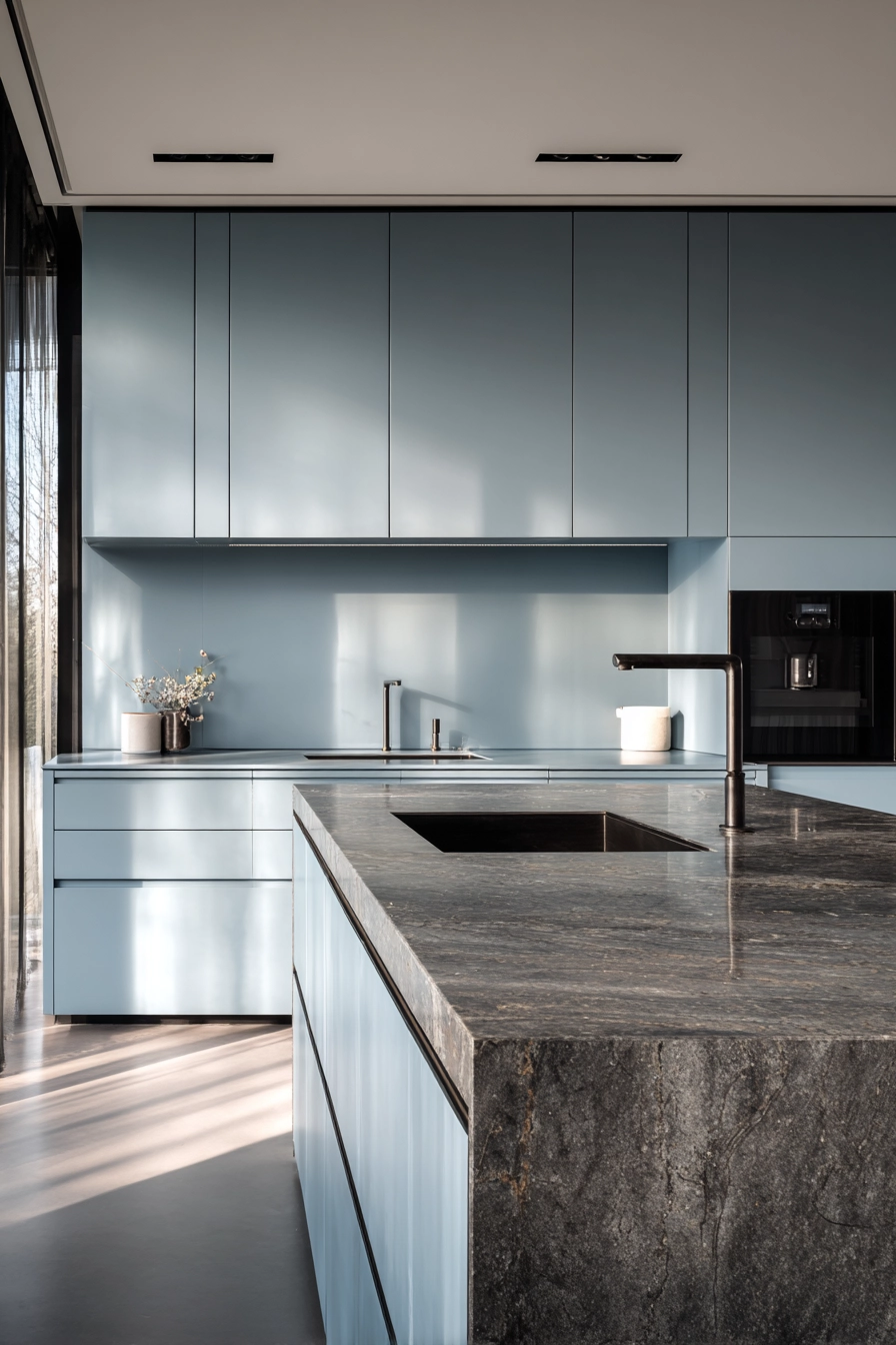blue kitchen cabinets 17