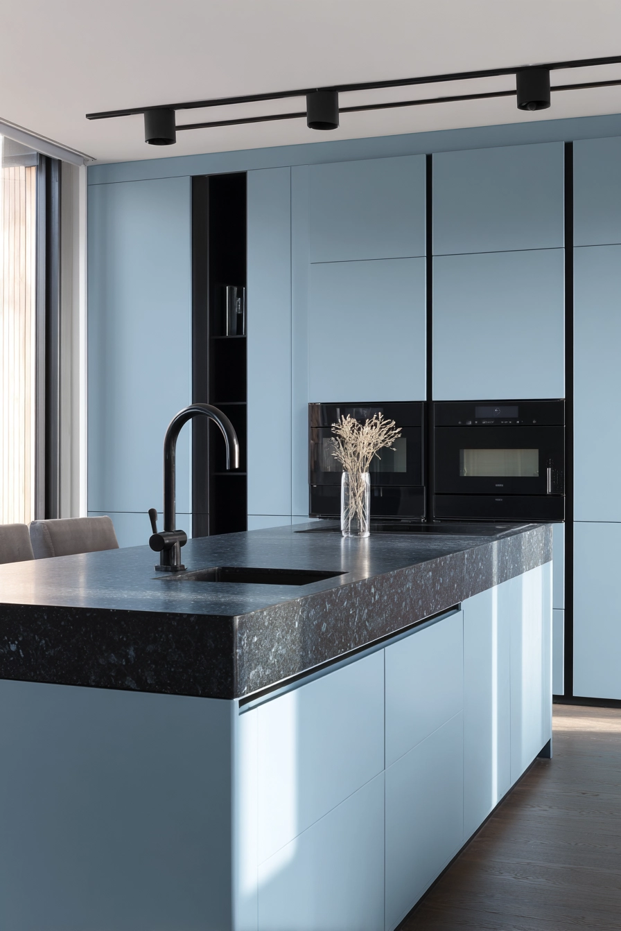 blue kitchen cabinets 18