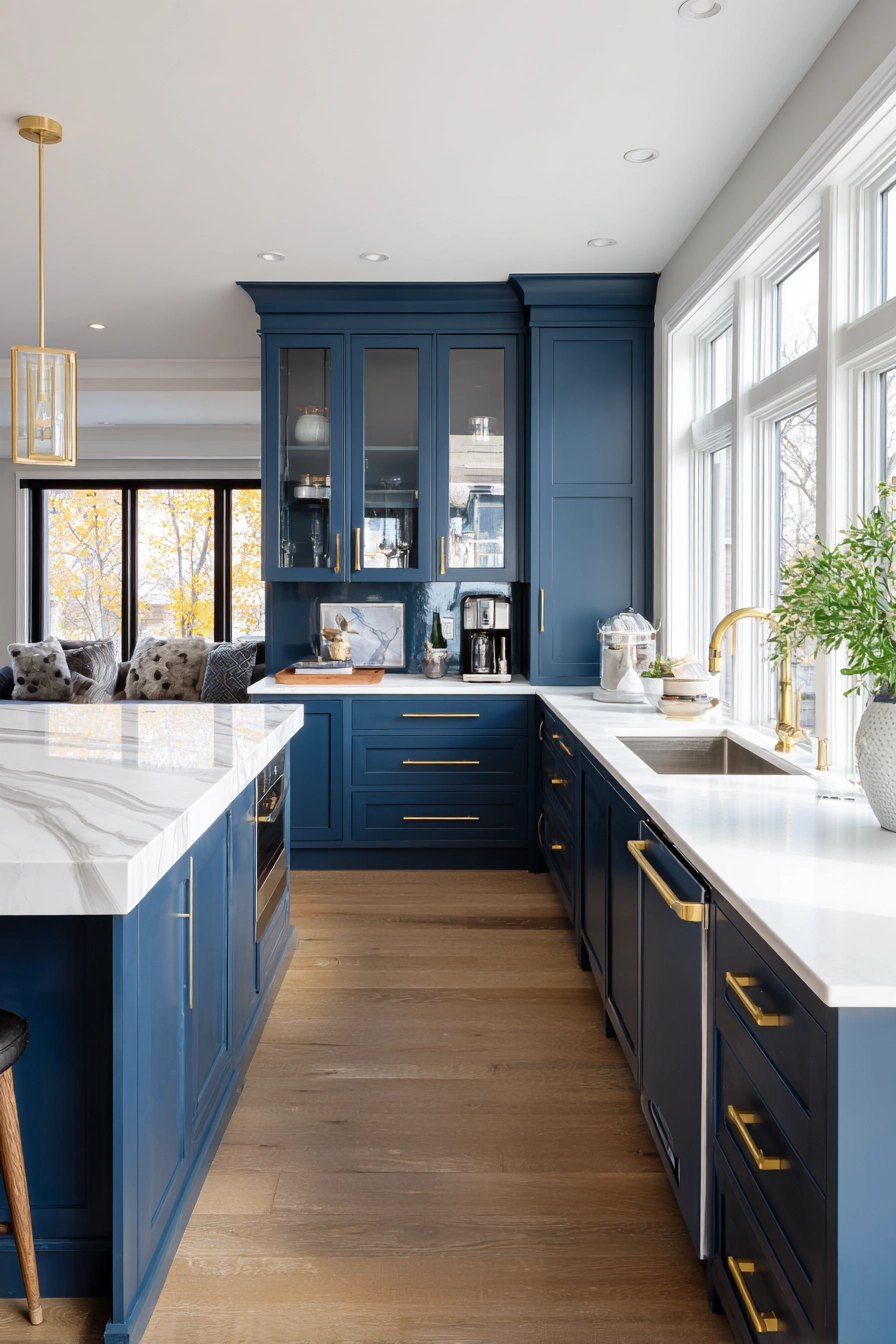 blue kitchen cabinets 3