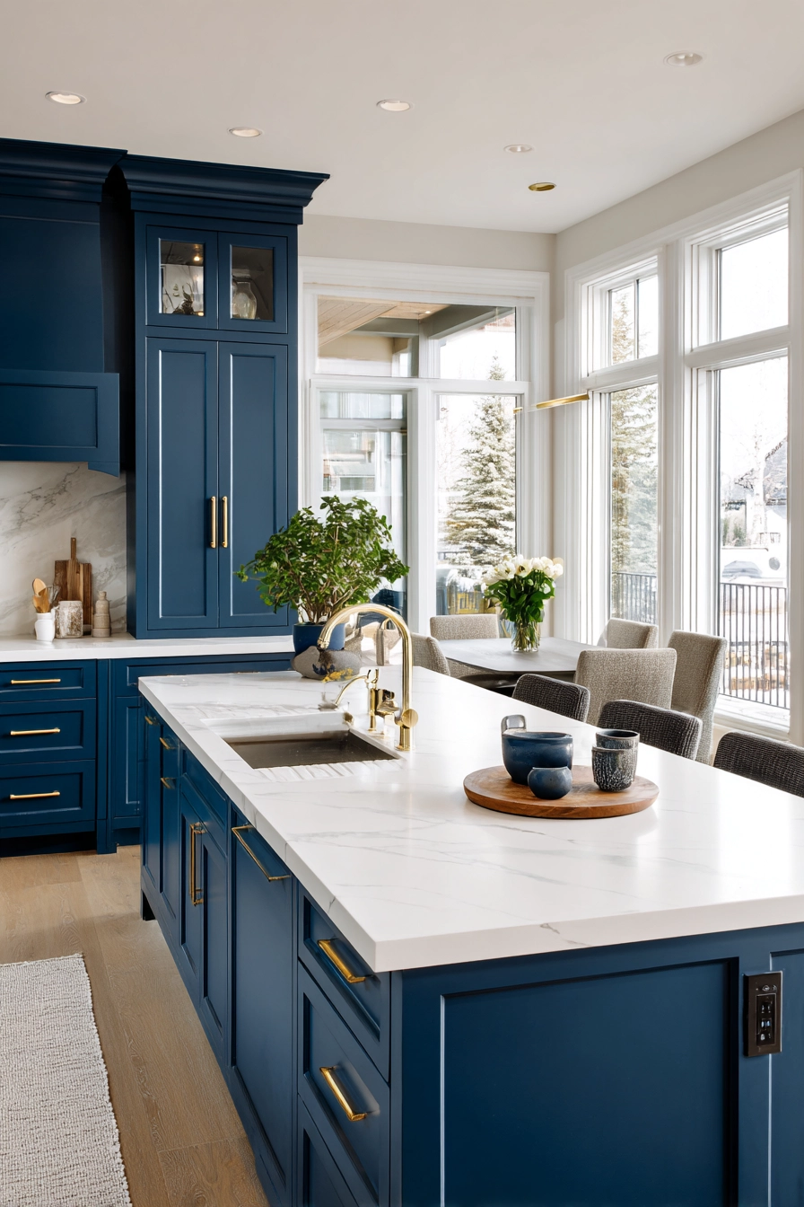 blue kitchen cabinets 4