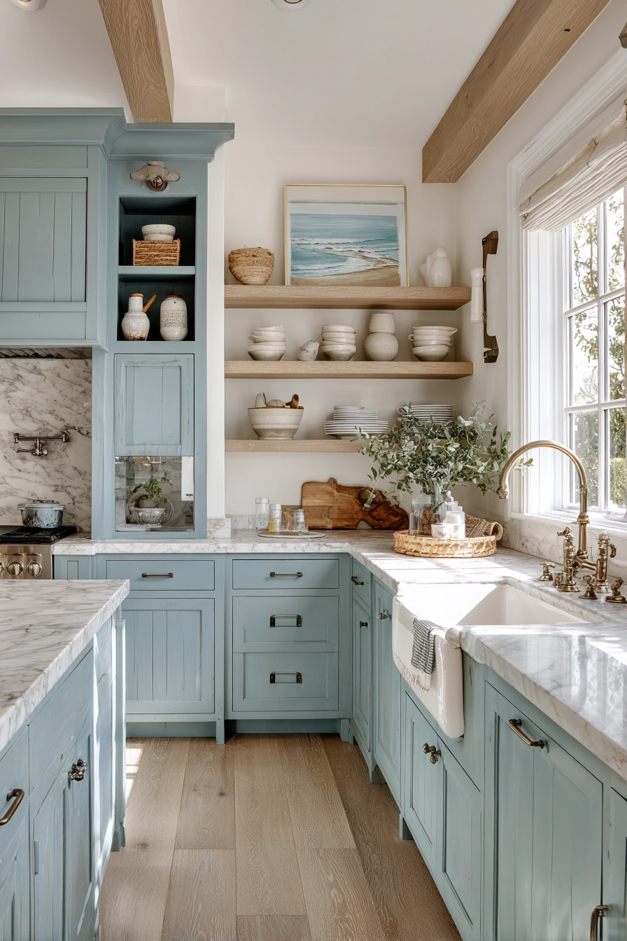 blue kitchen cabinets 7