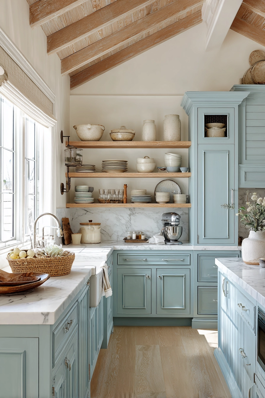 blue kitchen cabinets 8
