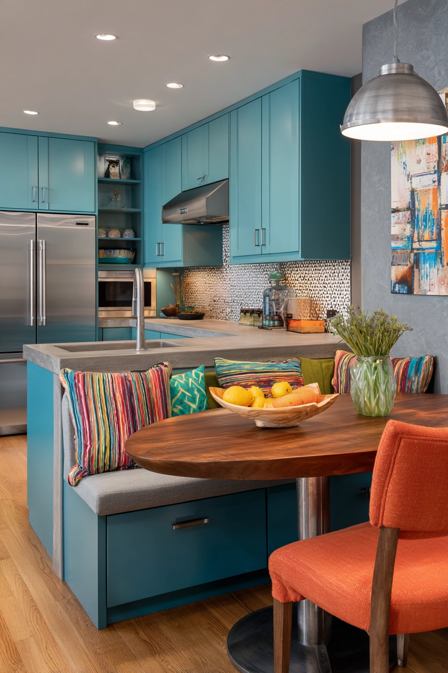 blue kitchen cabinets 9