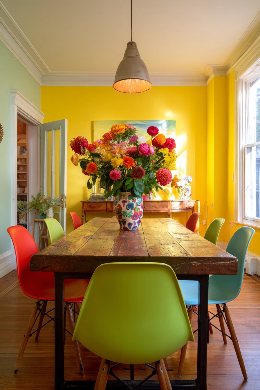 colorful dining room 12
