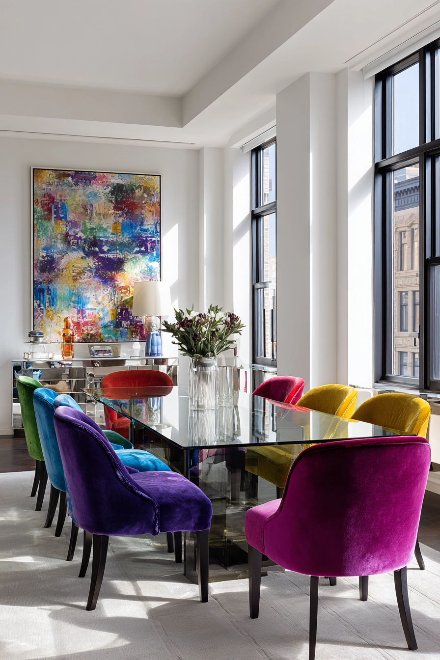 colorful dining room 19