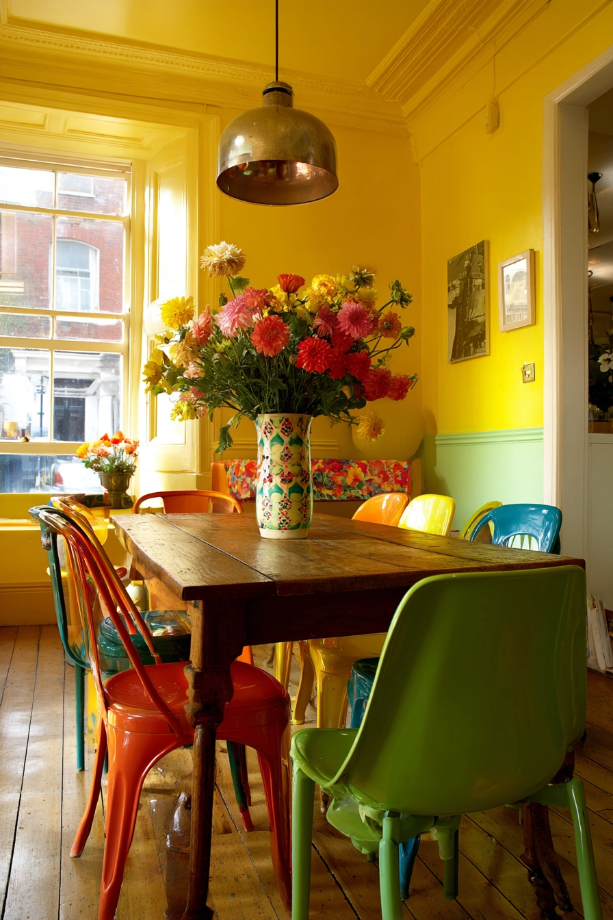 colorful dining room 9