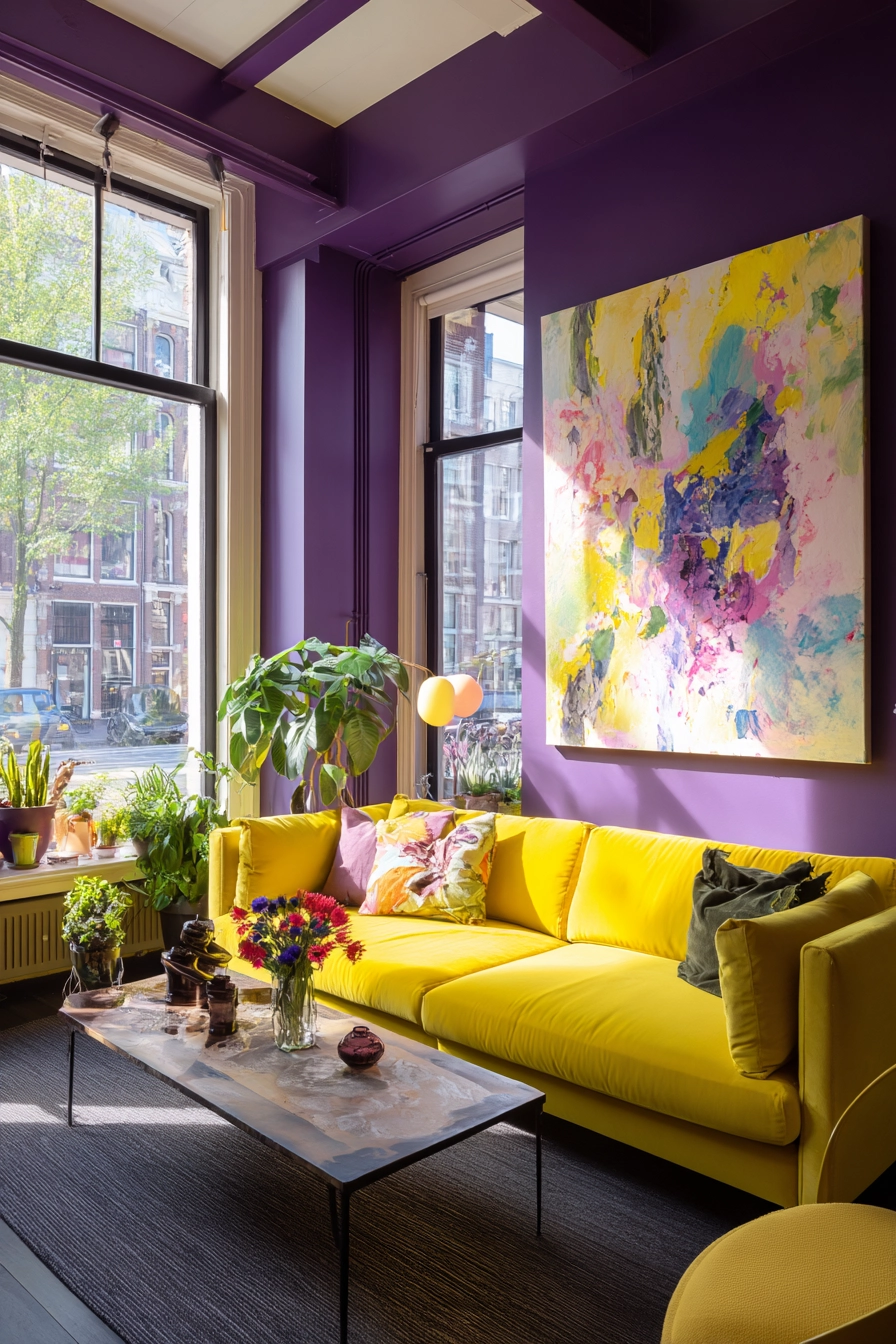 colorful living room ideas 18