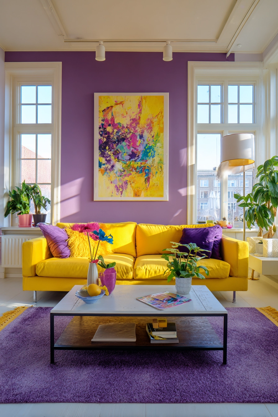 colorful living room ideas 19