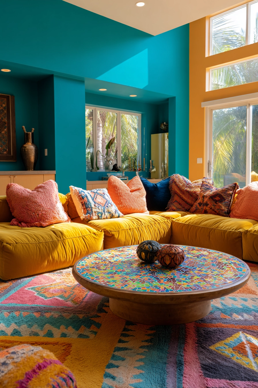 colorful living room ideas 3