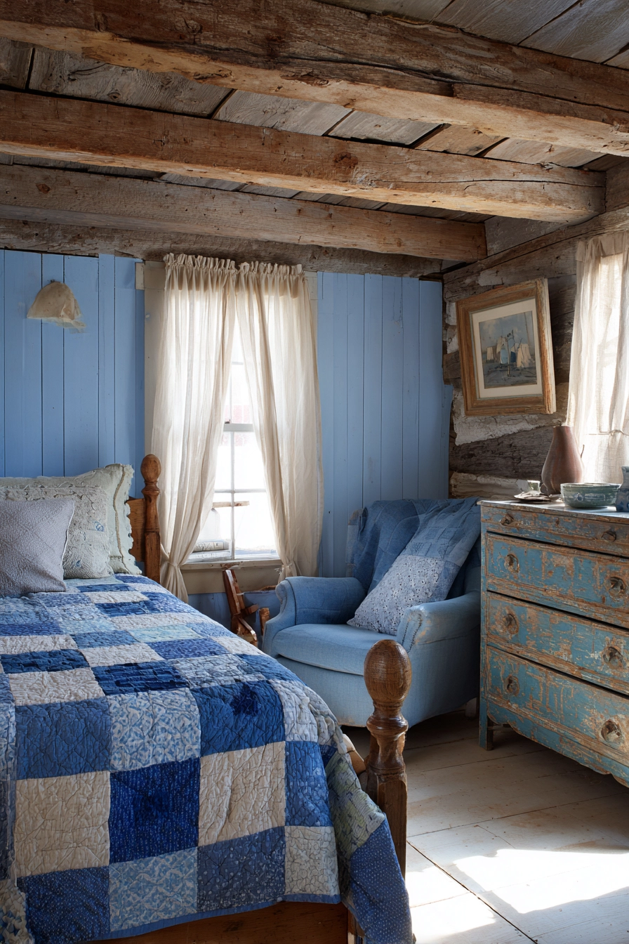 cozy blue bedroom 15