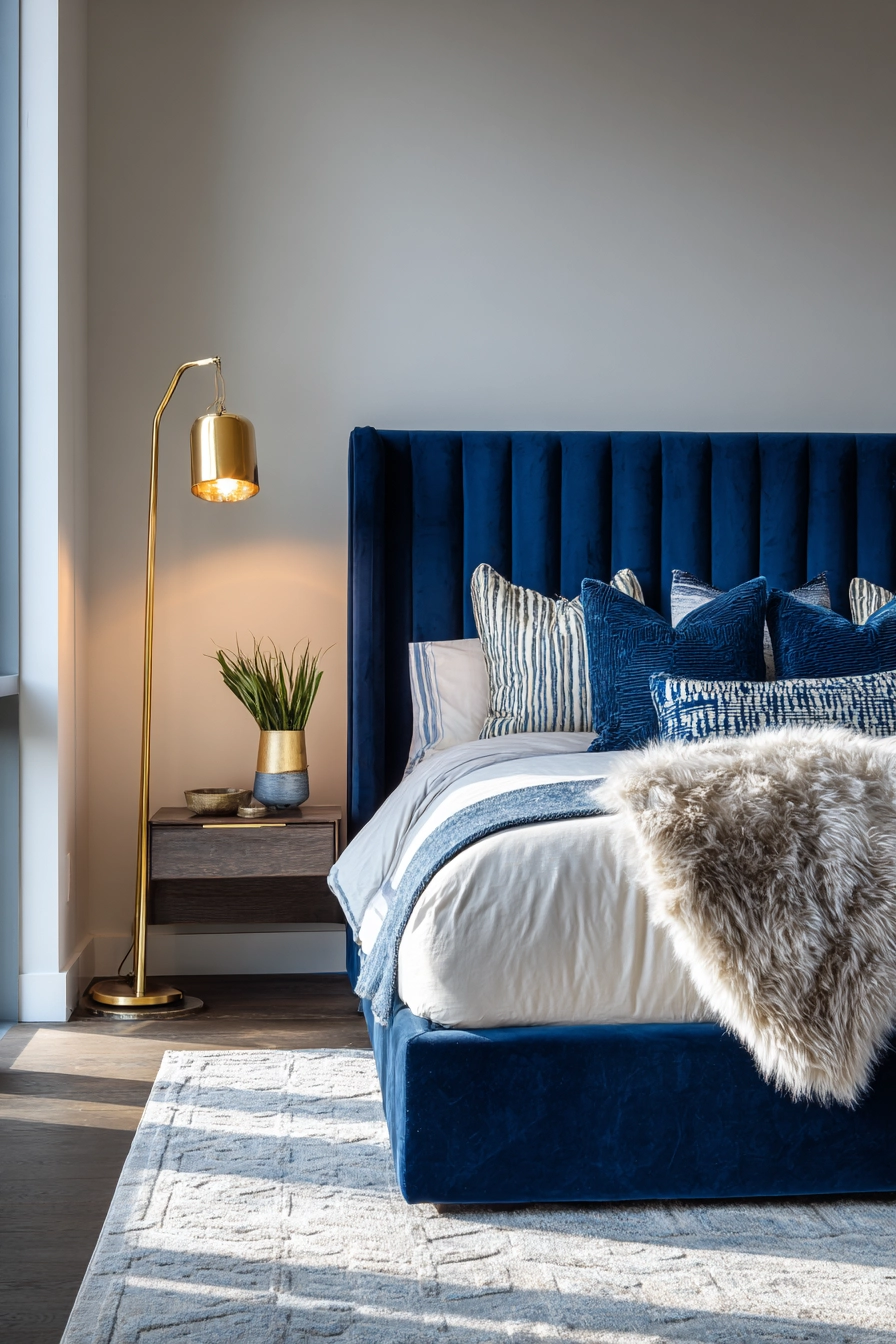 cozy blue bedroom 20