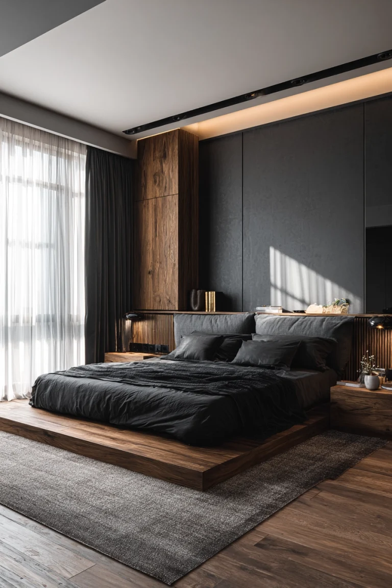 dark neutral bedroom 1