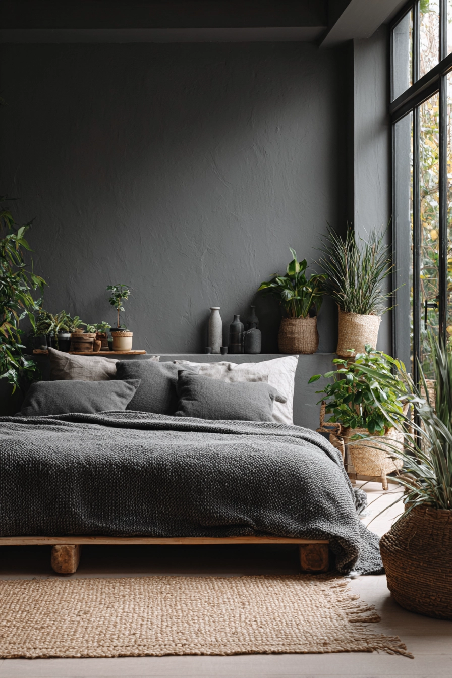 dark neutral bedroom 10