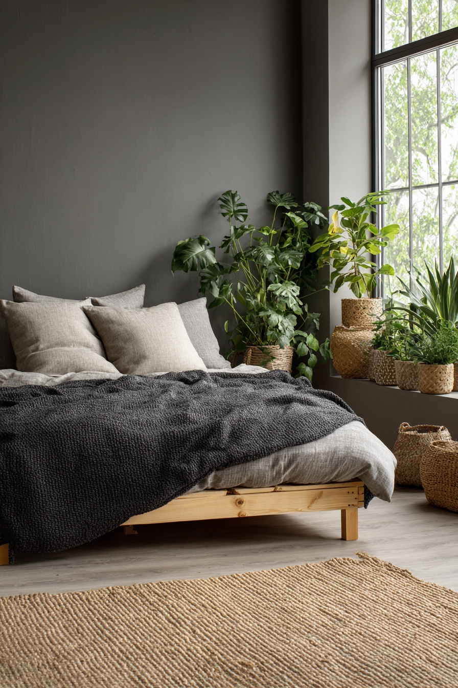 dark neutral bedroom 11