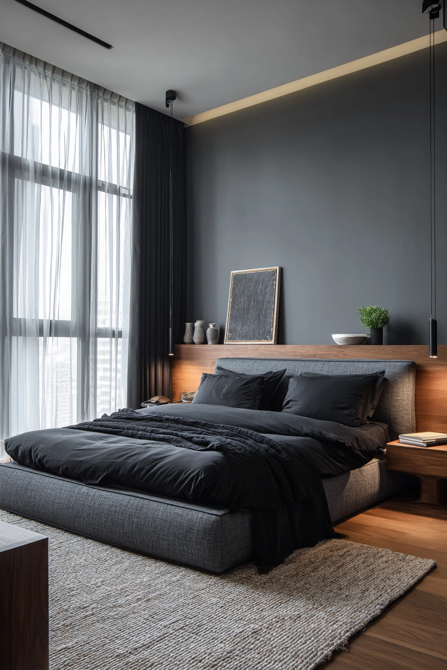 dark neutral bedroom 2