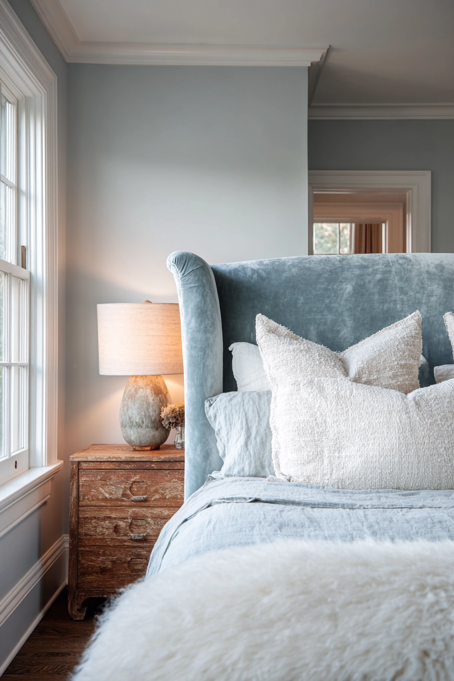 Creating Tranquility: The Dusty Blue Bedroom - Decoreditly
