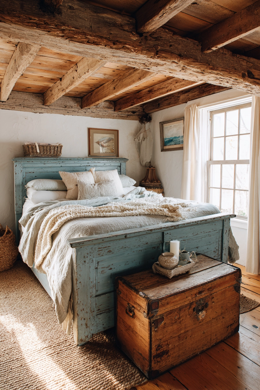 dusty blue bedroom 16
