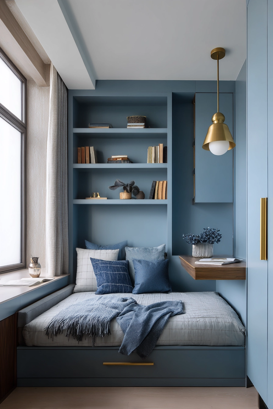 dusty blue bedroom 17