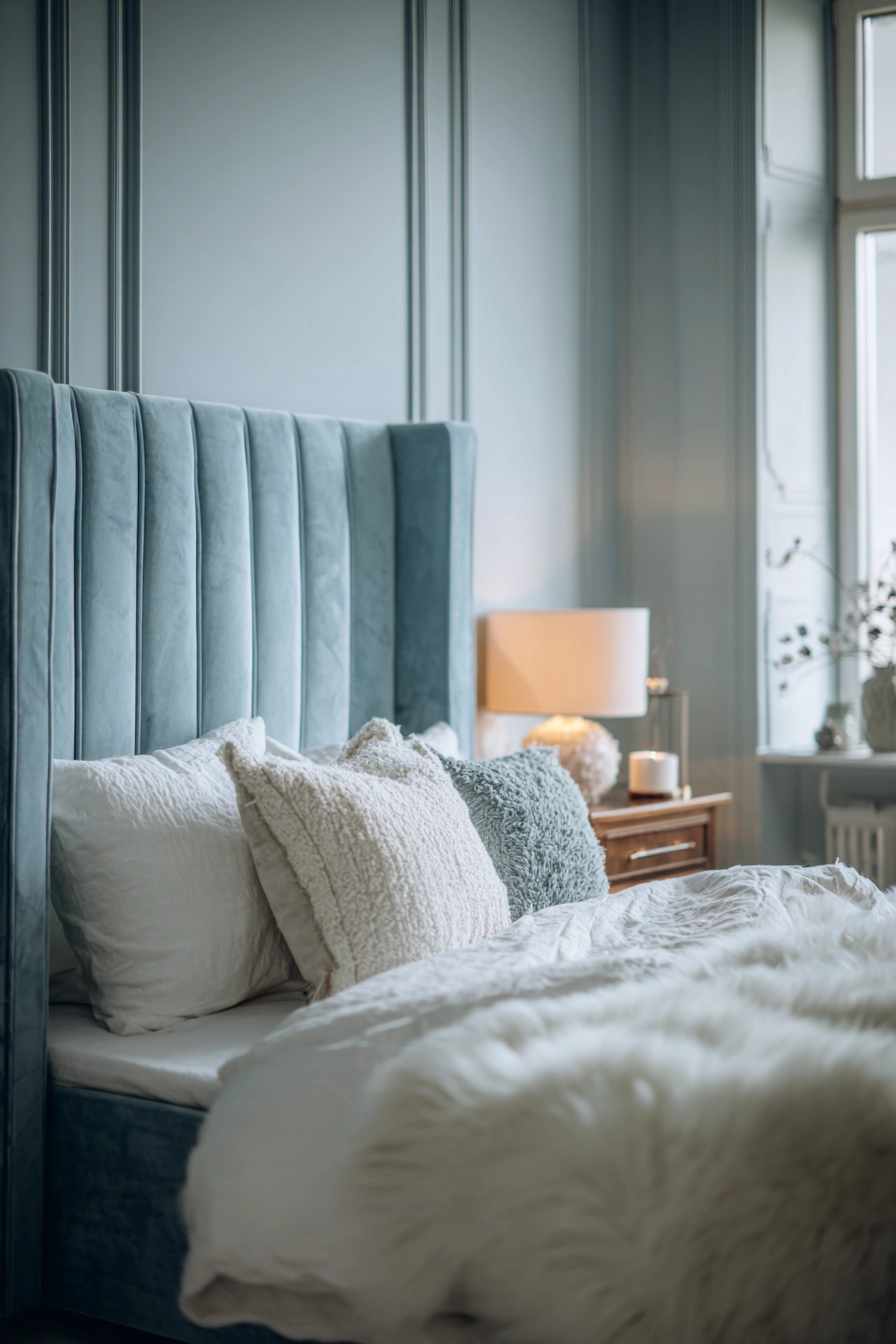 dusty blue bedroom 2
