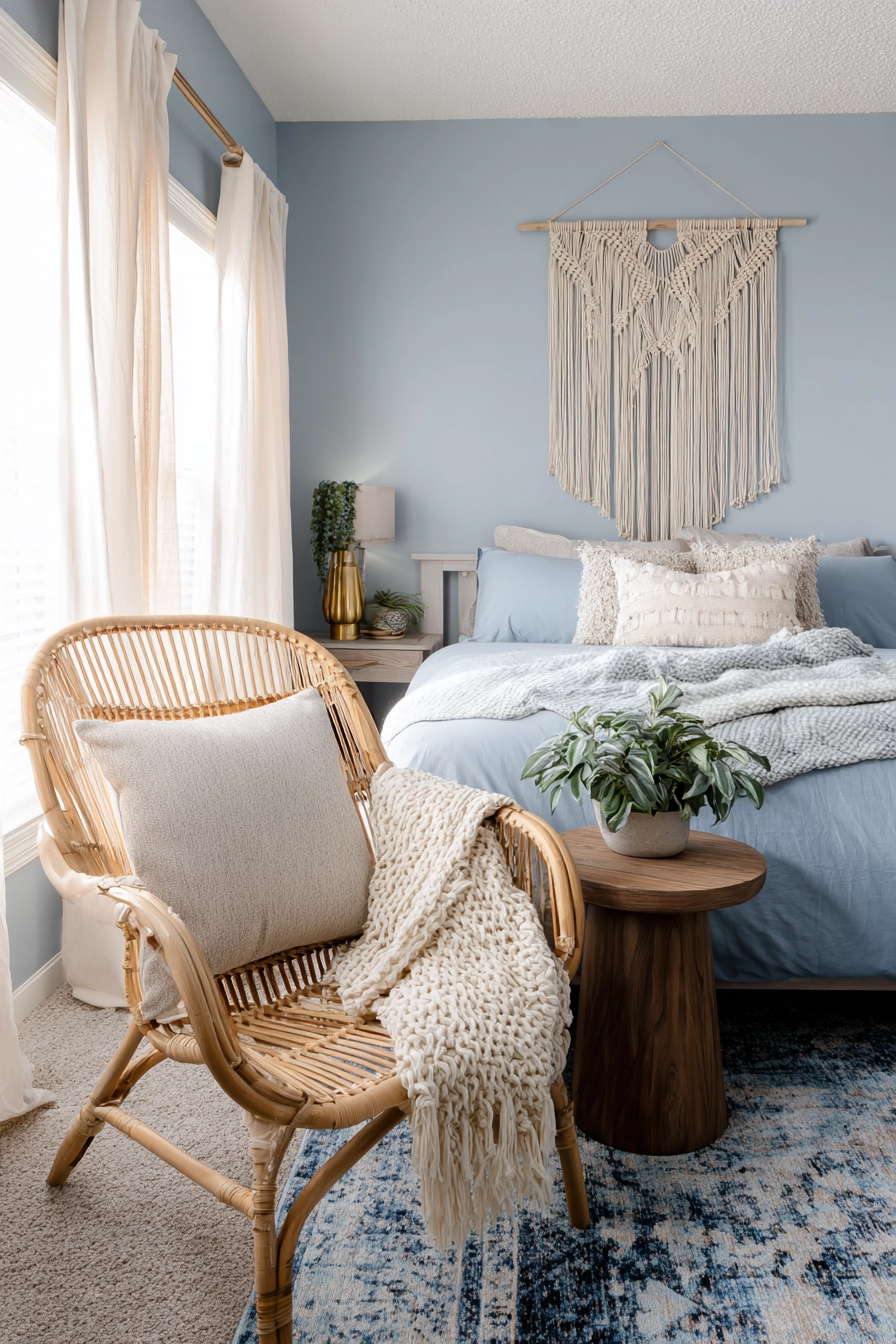 dusty blue bedroom 6