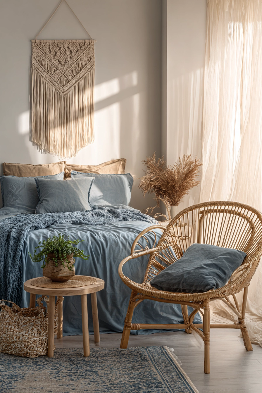 dusty blue bedroom 8
