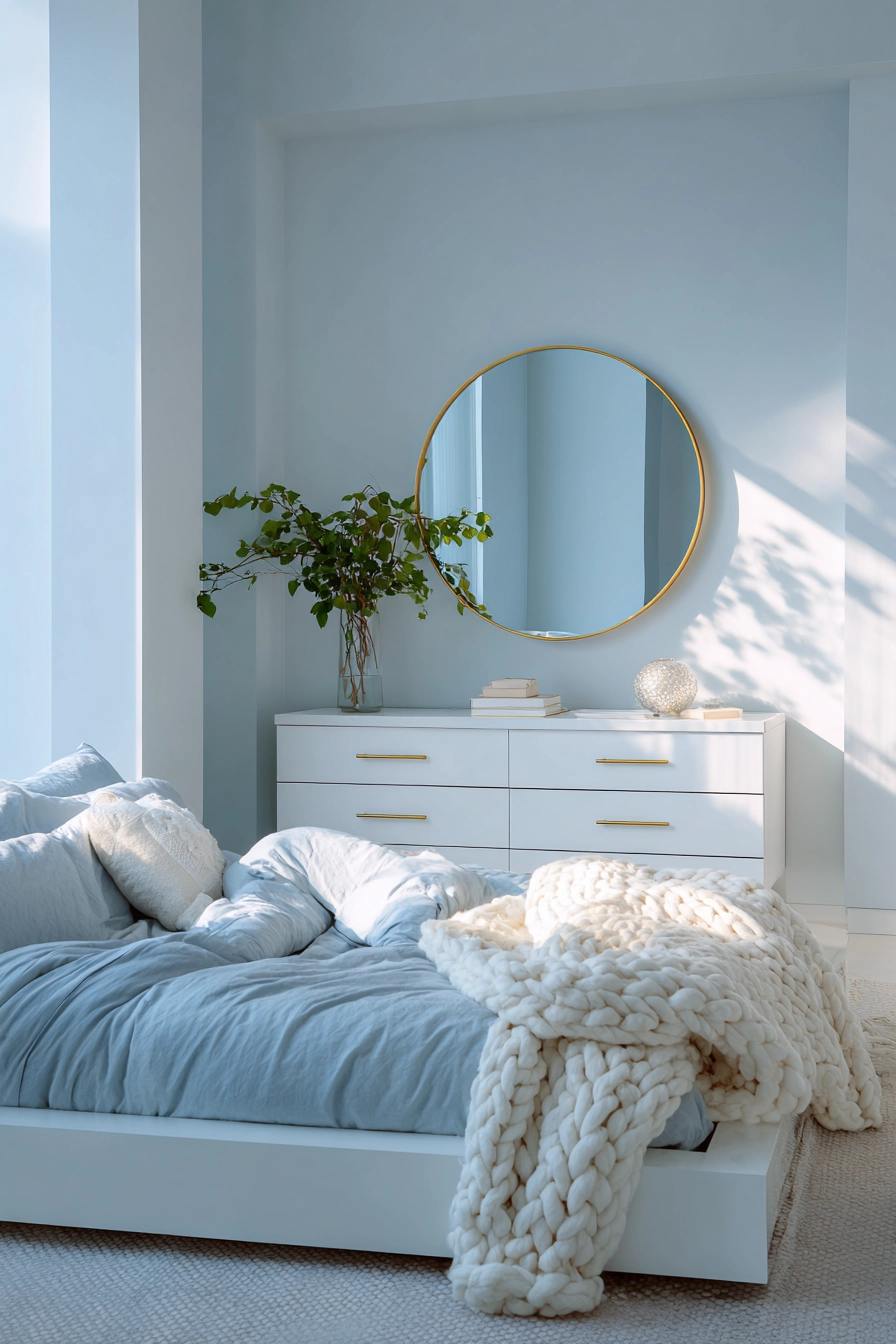 dusty blue bedroom 9