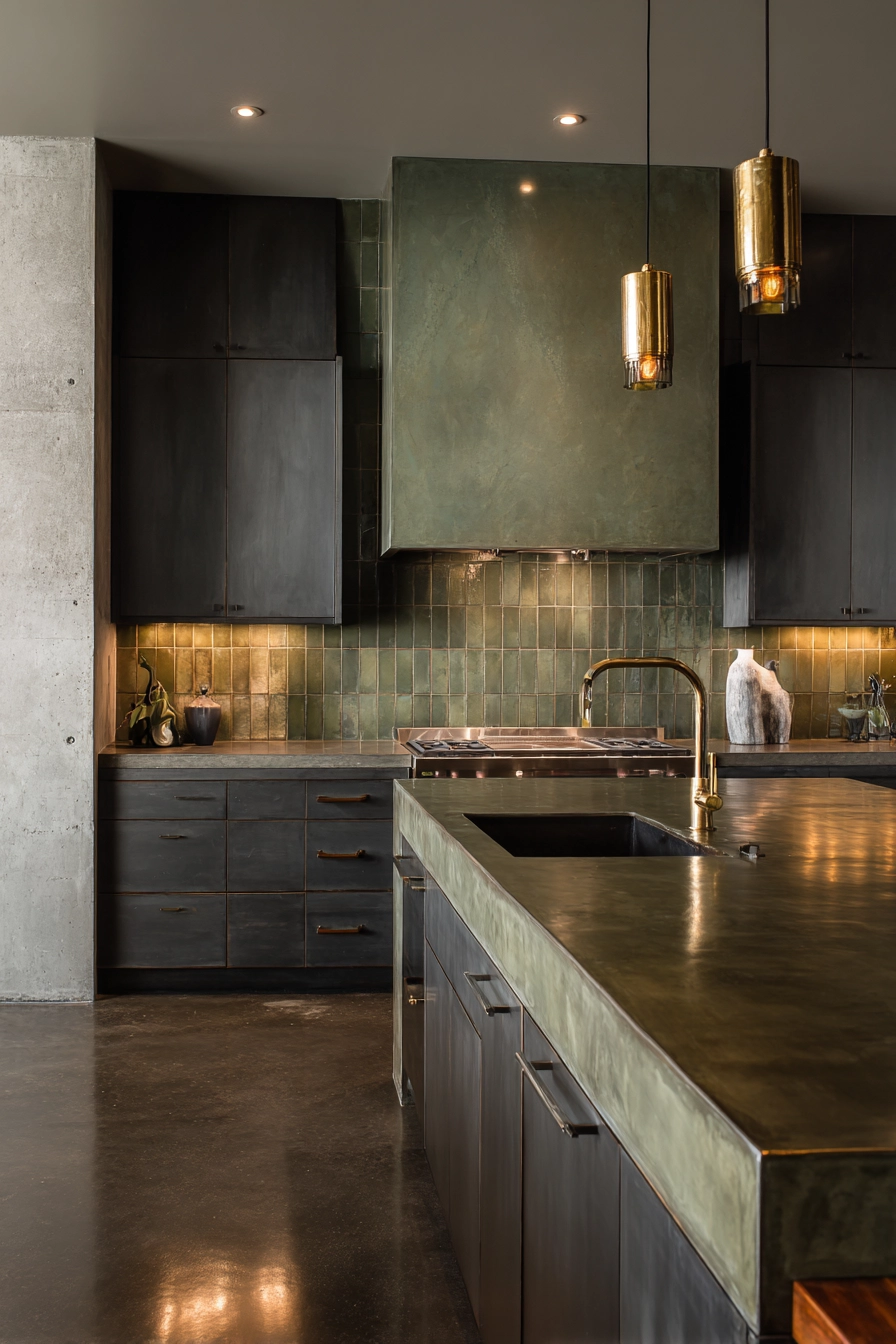 earthy kitchen cabinet colors 12