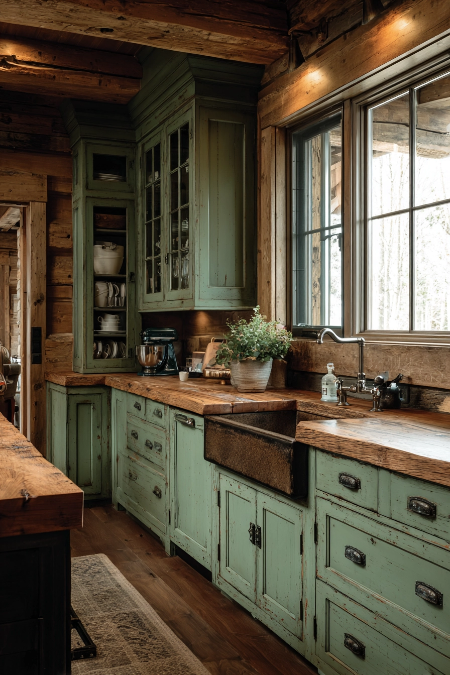 earthy kitchen cabinet colors 14