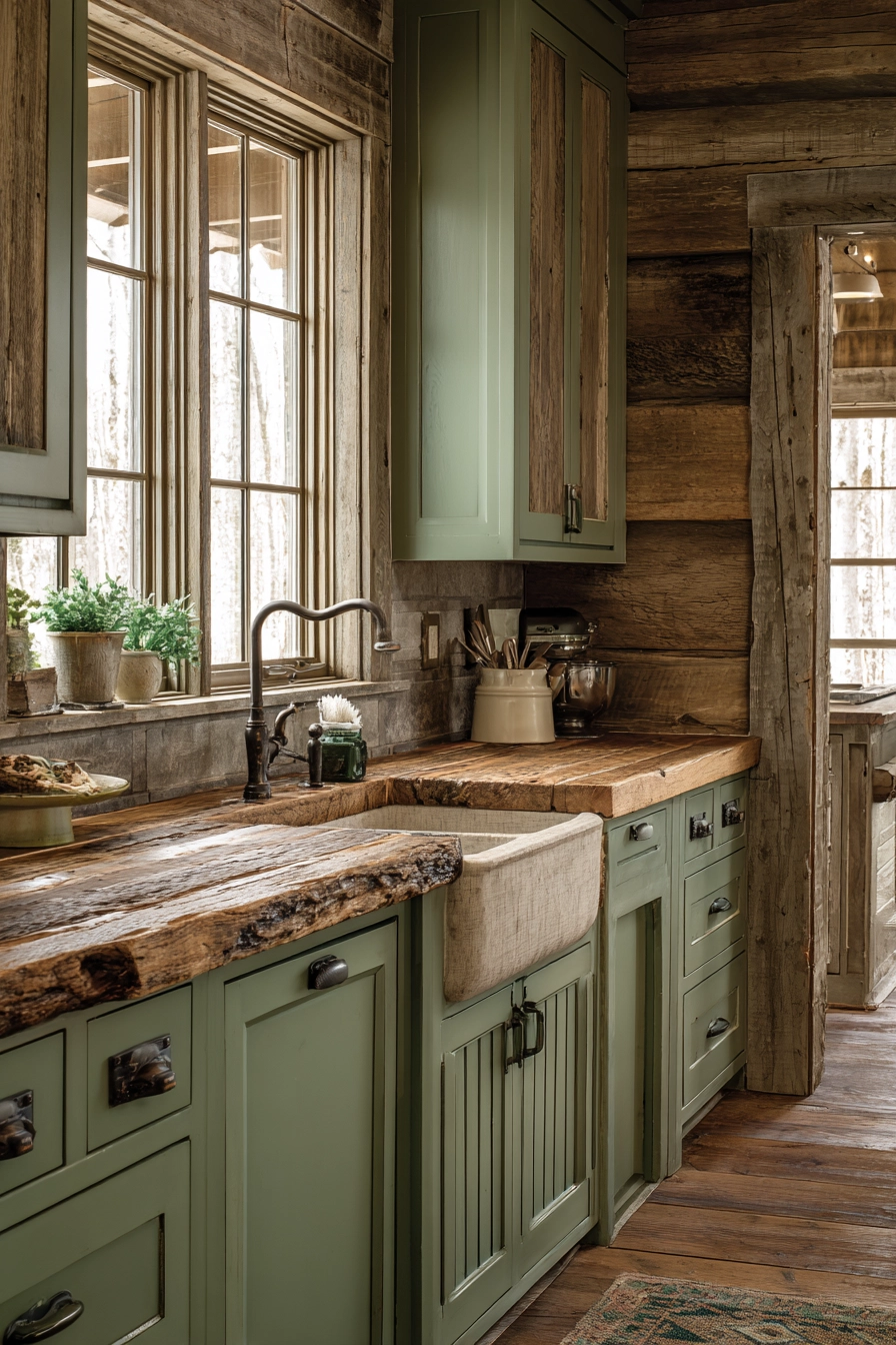earthy kitchen cabinet colors 15