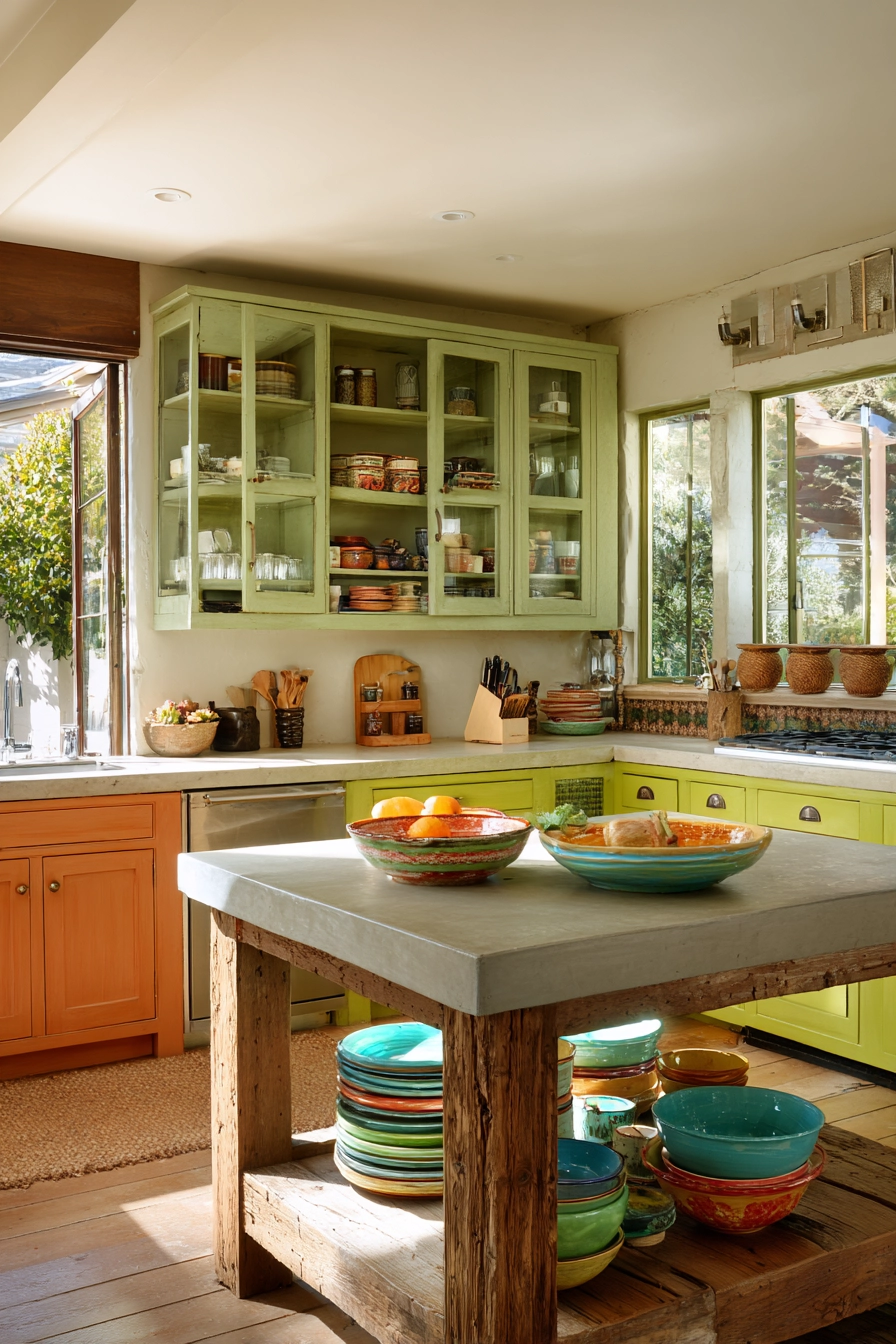 earthy kitchen cabinet colors 17