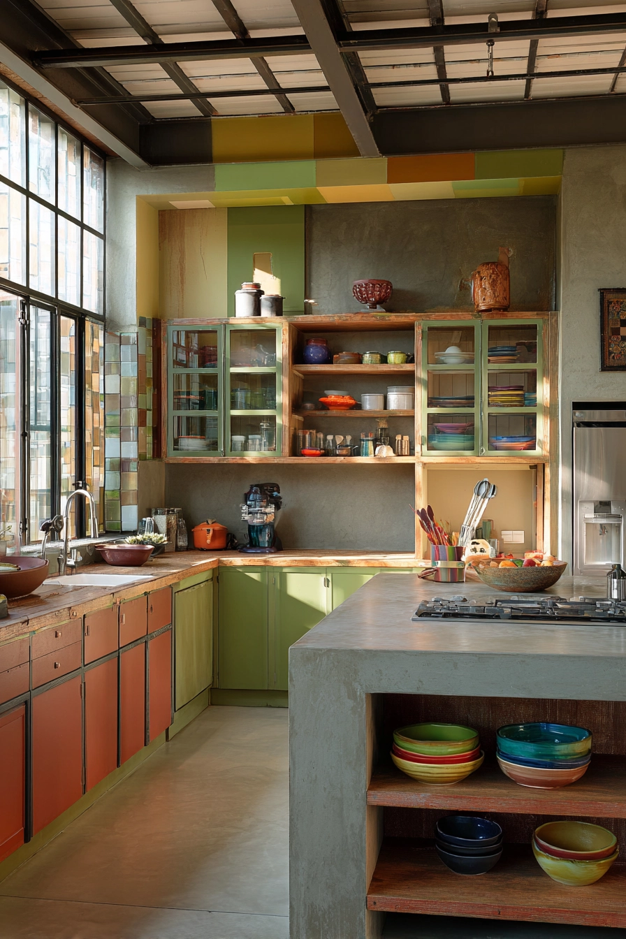 earthy kitchen cabinet colors 18