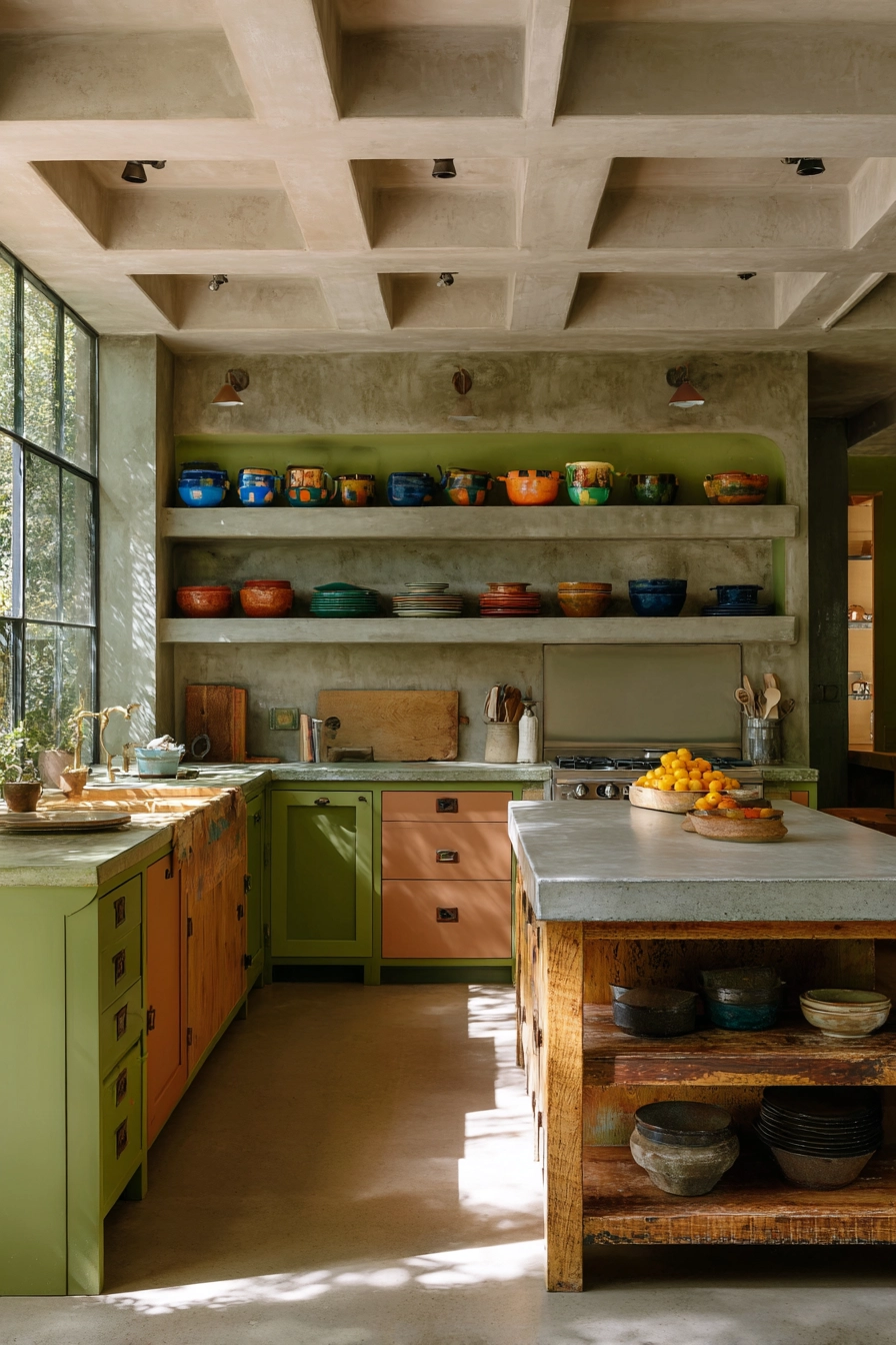 earthy kitchen cabinet colors 20