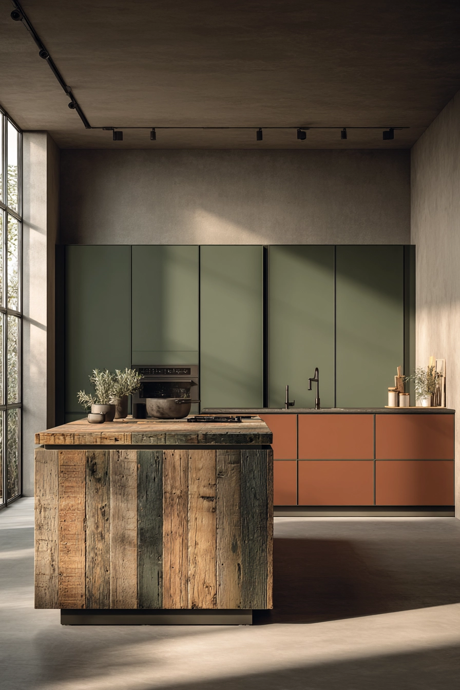 earthy kitchen cabinet colors 3