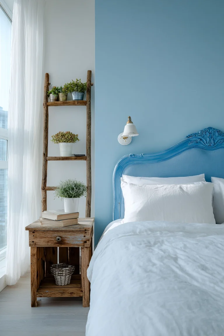 french blue bedroom 1