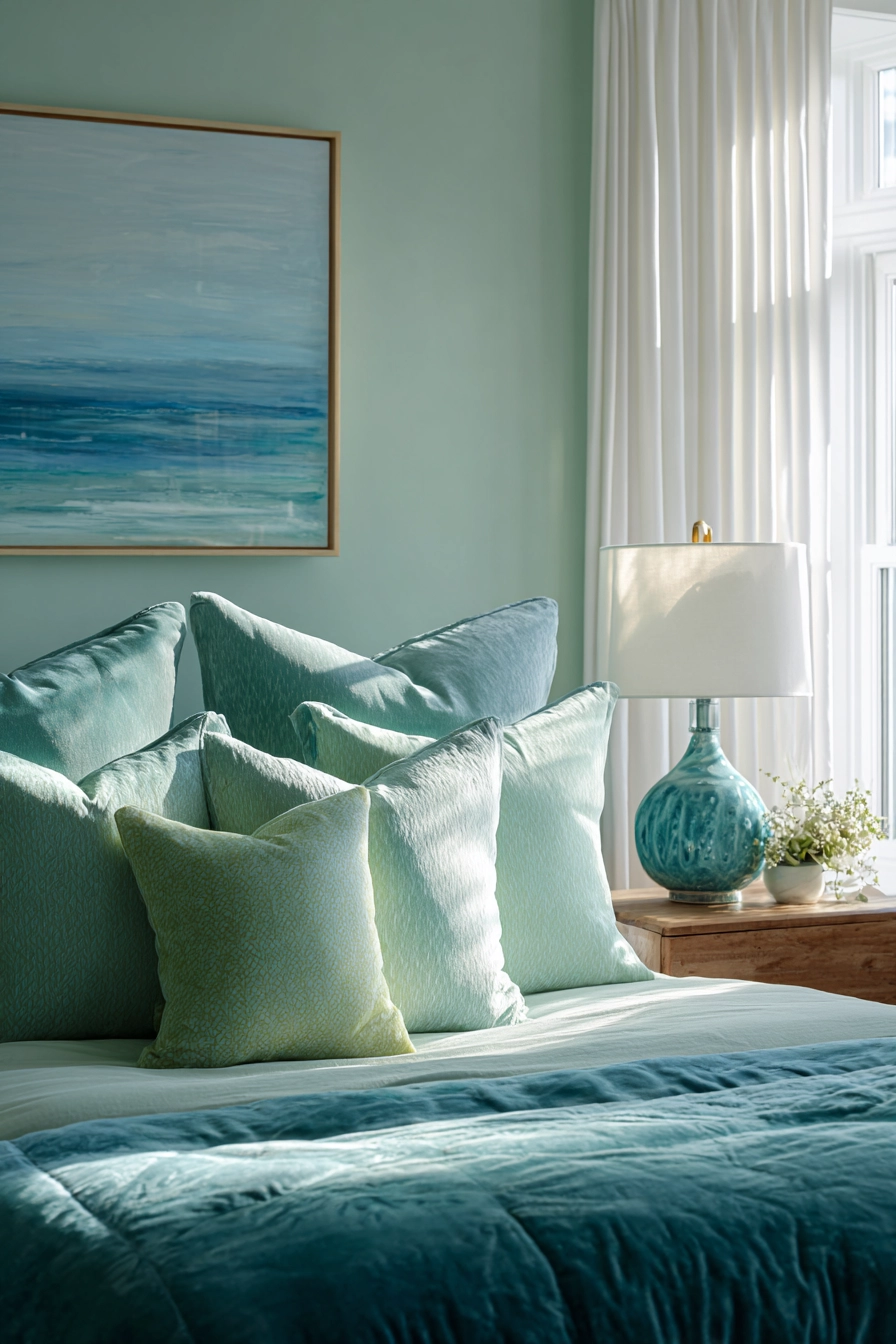 green and blue bedroom 4
