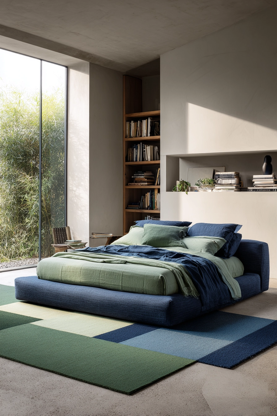 green and blue bedroom 5