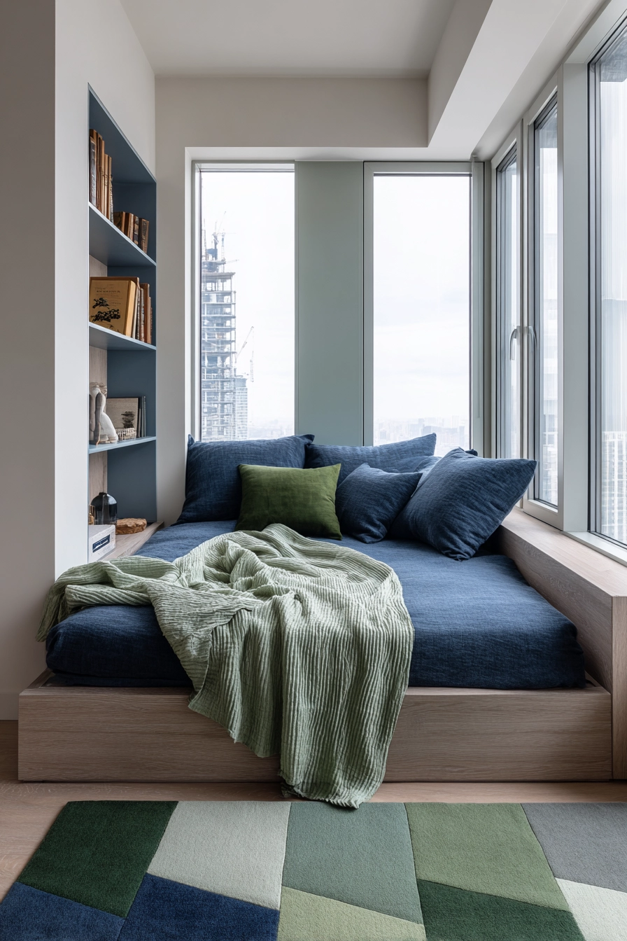 green and blue bedroom 8