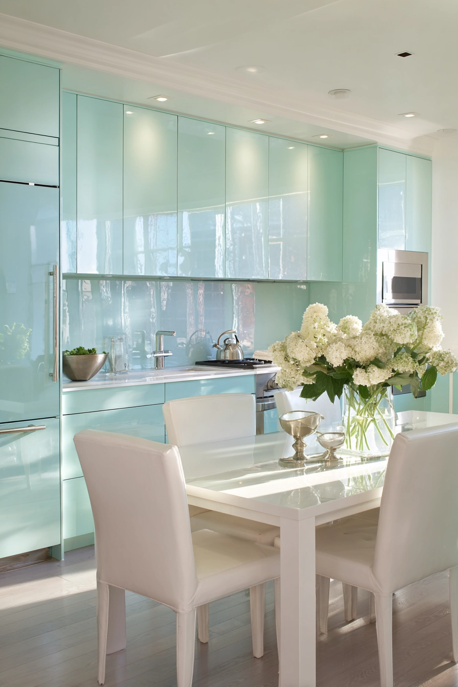 green kitchen cabinets 14