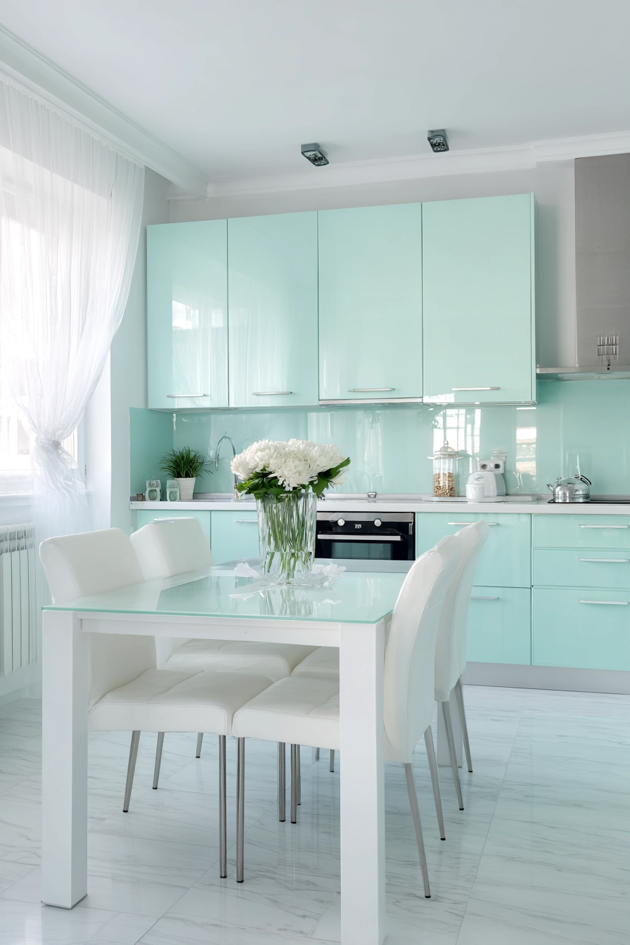 green kitchen cabinets 15