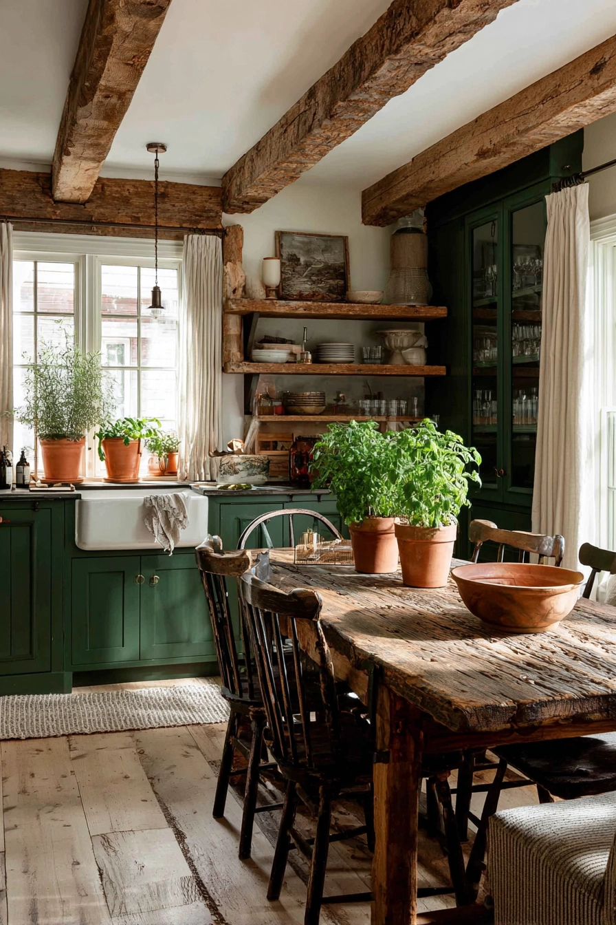 green kitchen cabinets 5