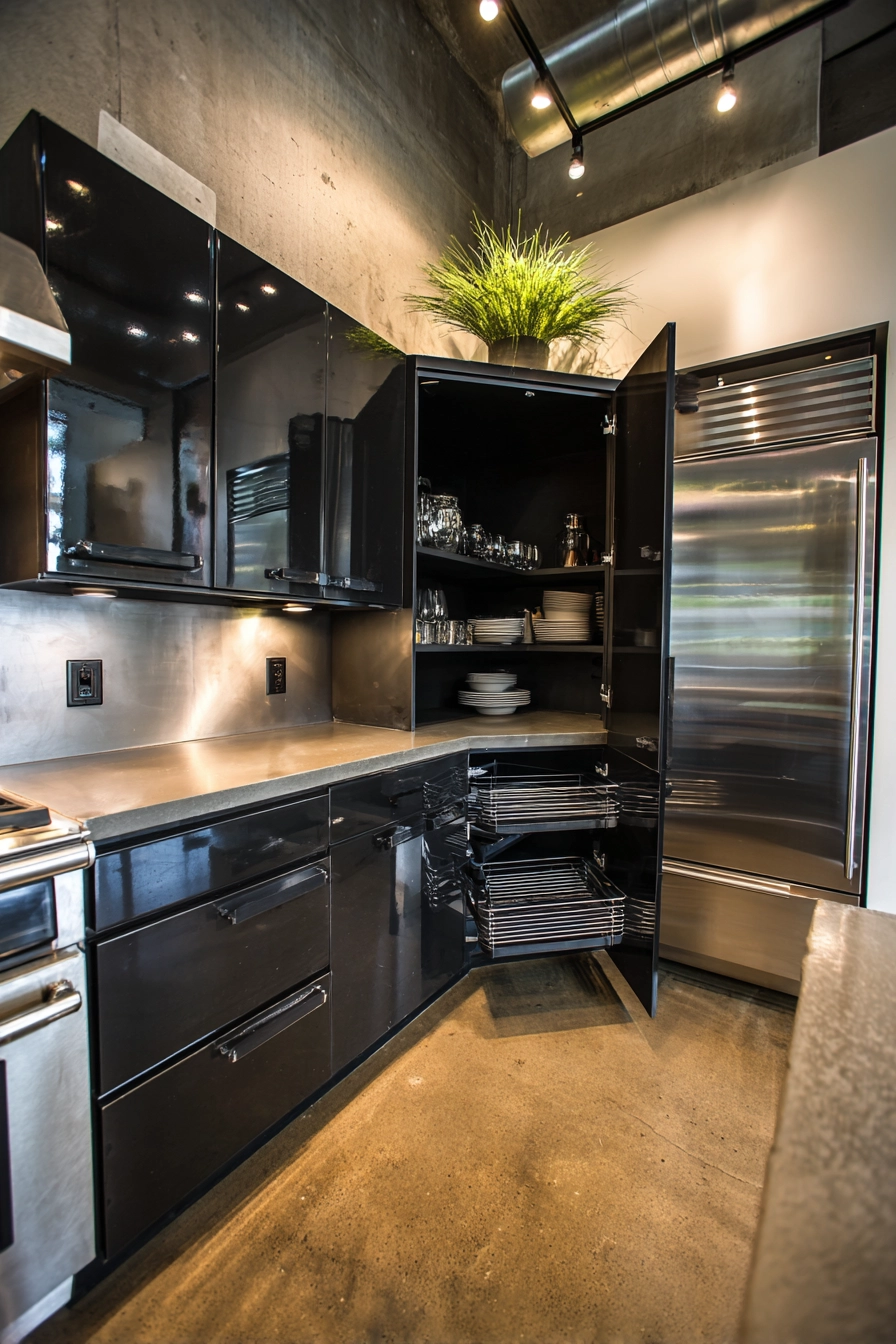 kitchen corner cabinet ideas 17