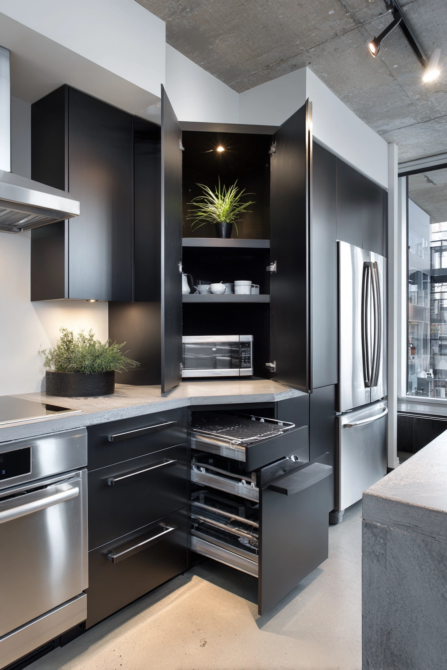 kitchen corner cabinet ideas 18