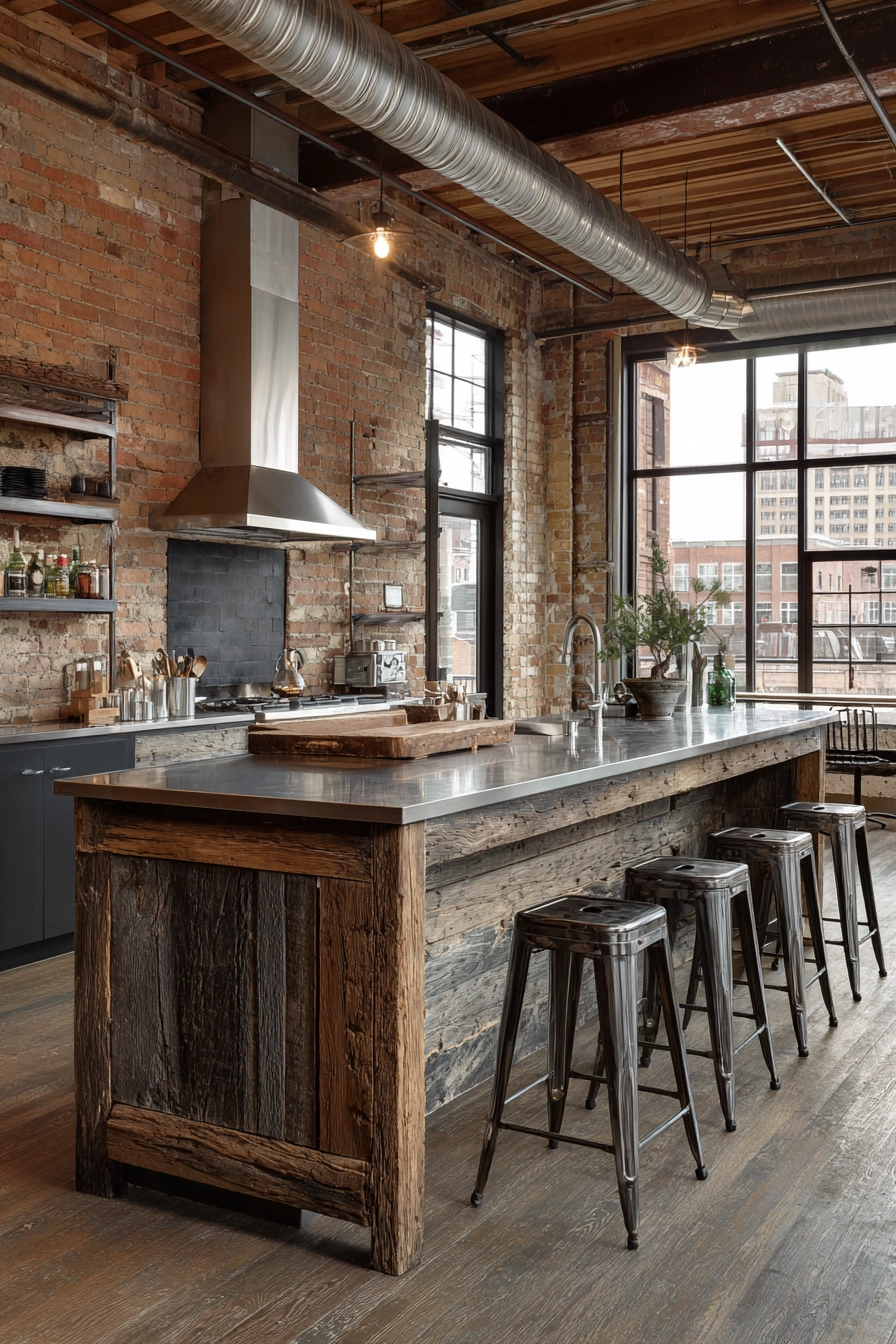 kitchen island with seating 17