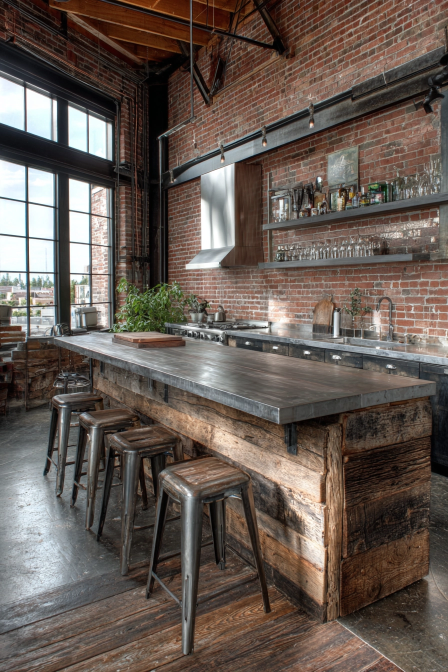 kitchen island with seating 18