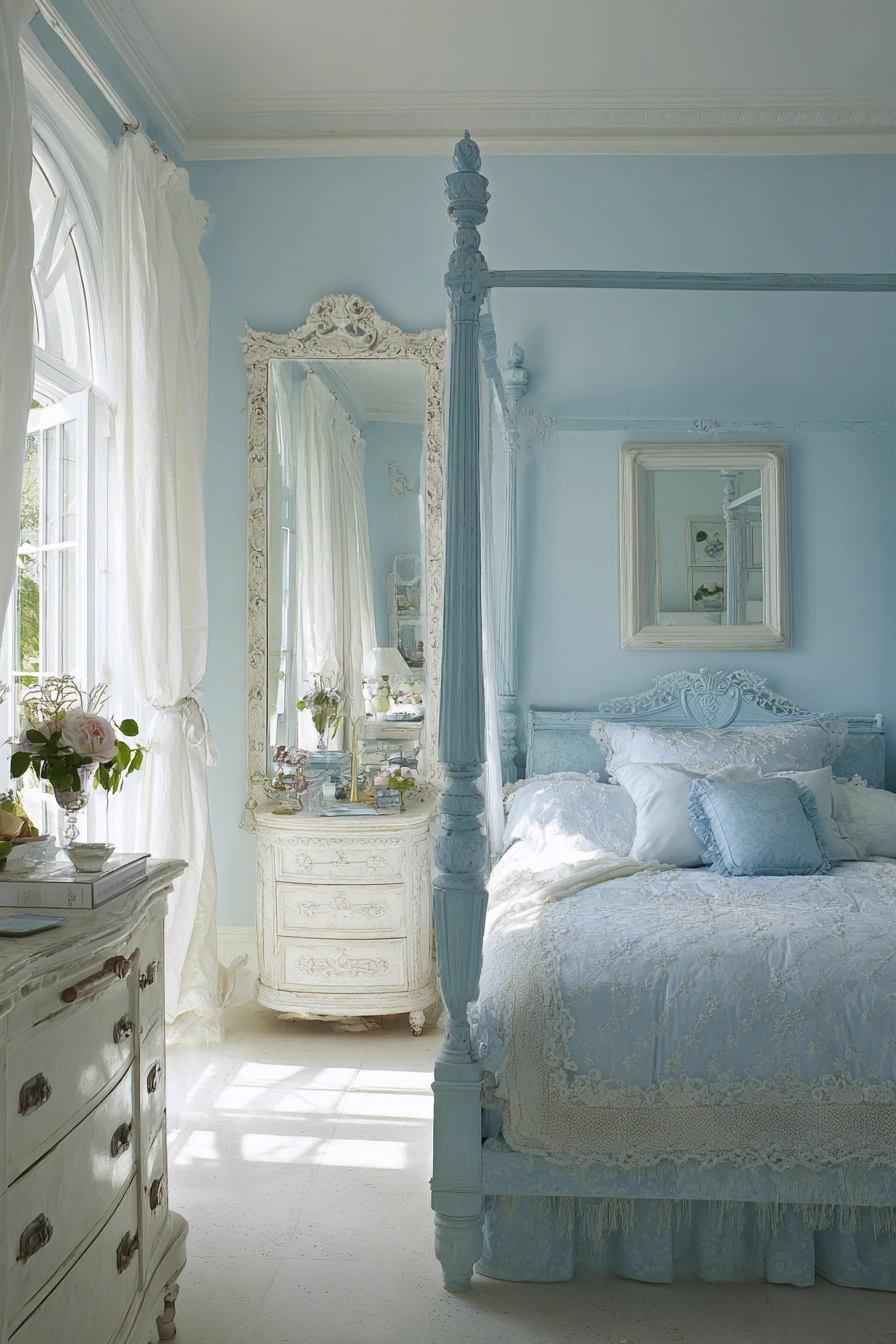 light blue bedroom 12