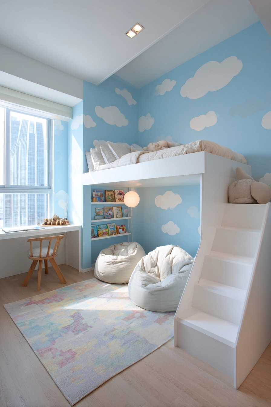 light blue bedroom 14