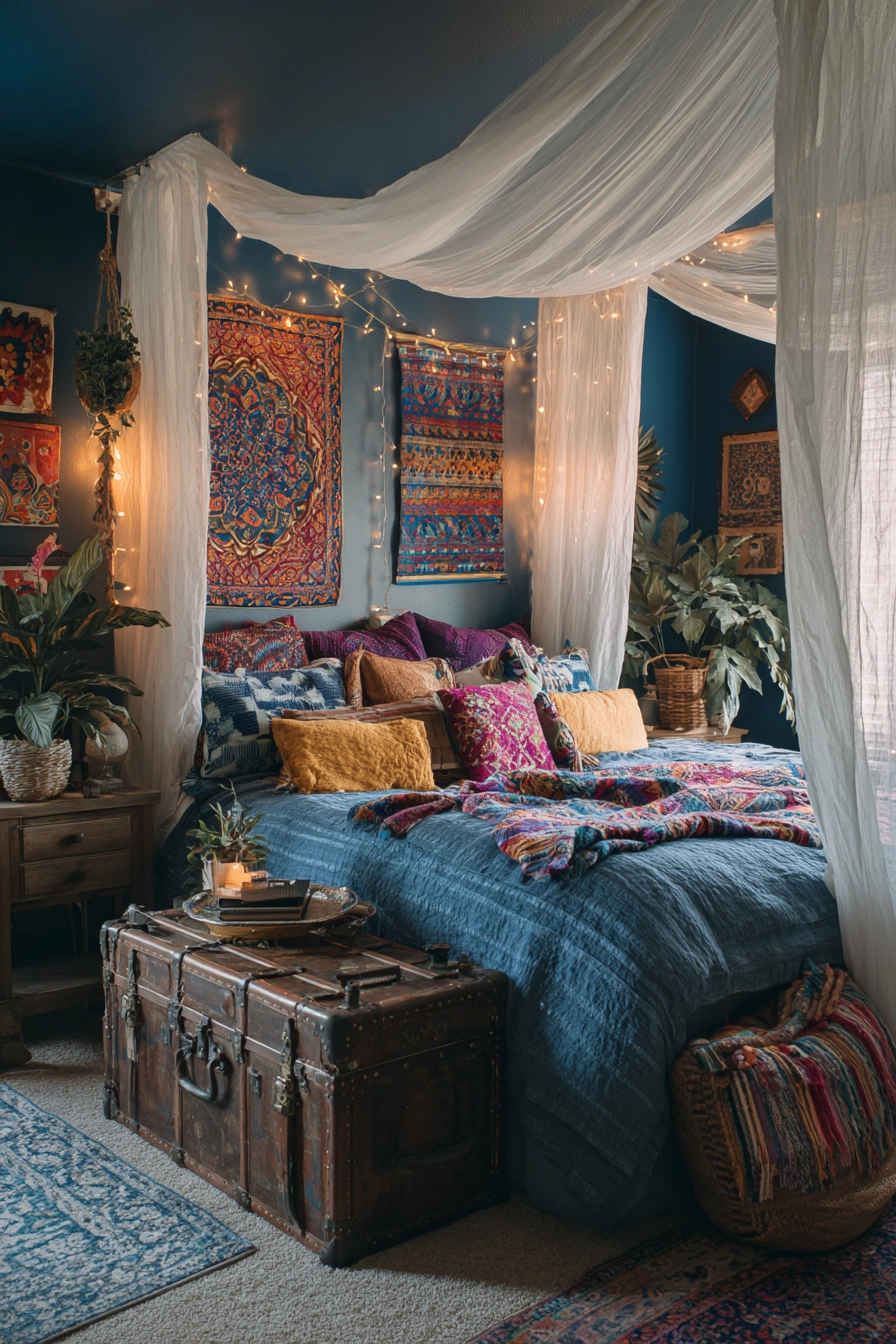 midnight blue bedroom 13